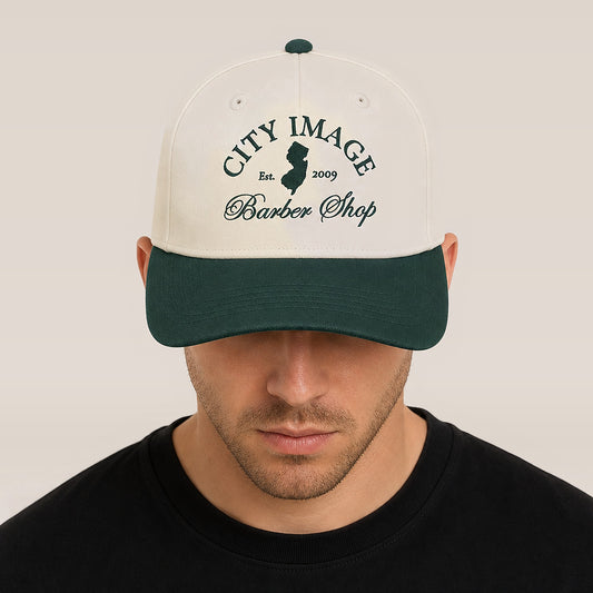 City Image Country Club A-Frame Snapback — on model