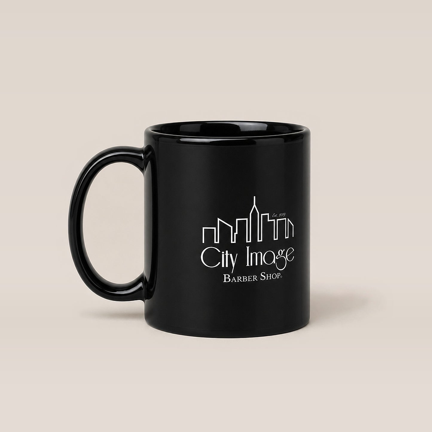 City Image Logo Mug (Black) — front