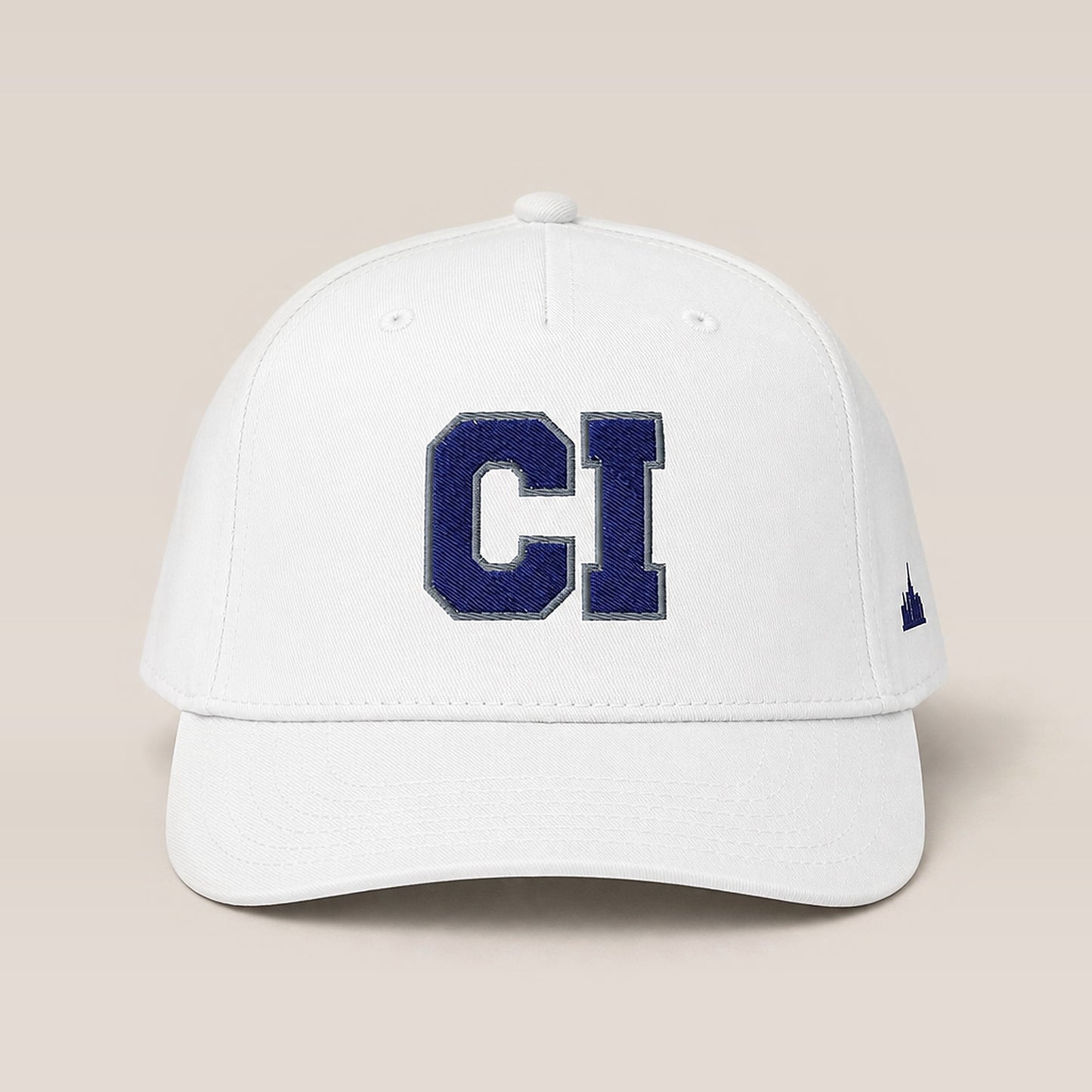 City Image College Cap (White/Navy) studio