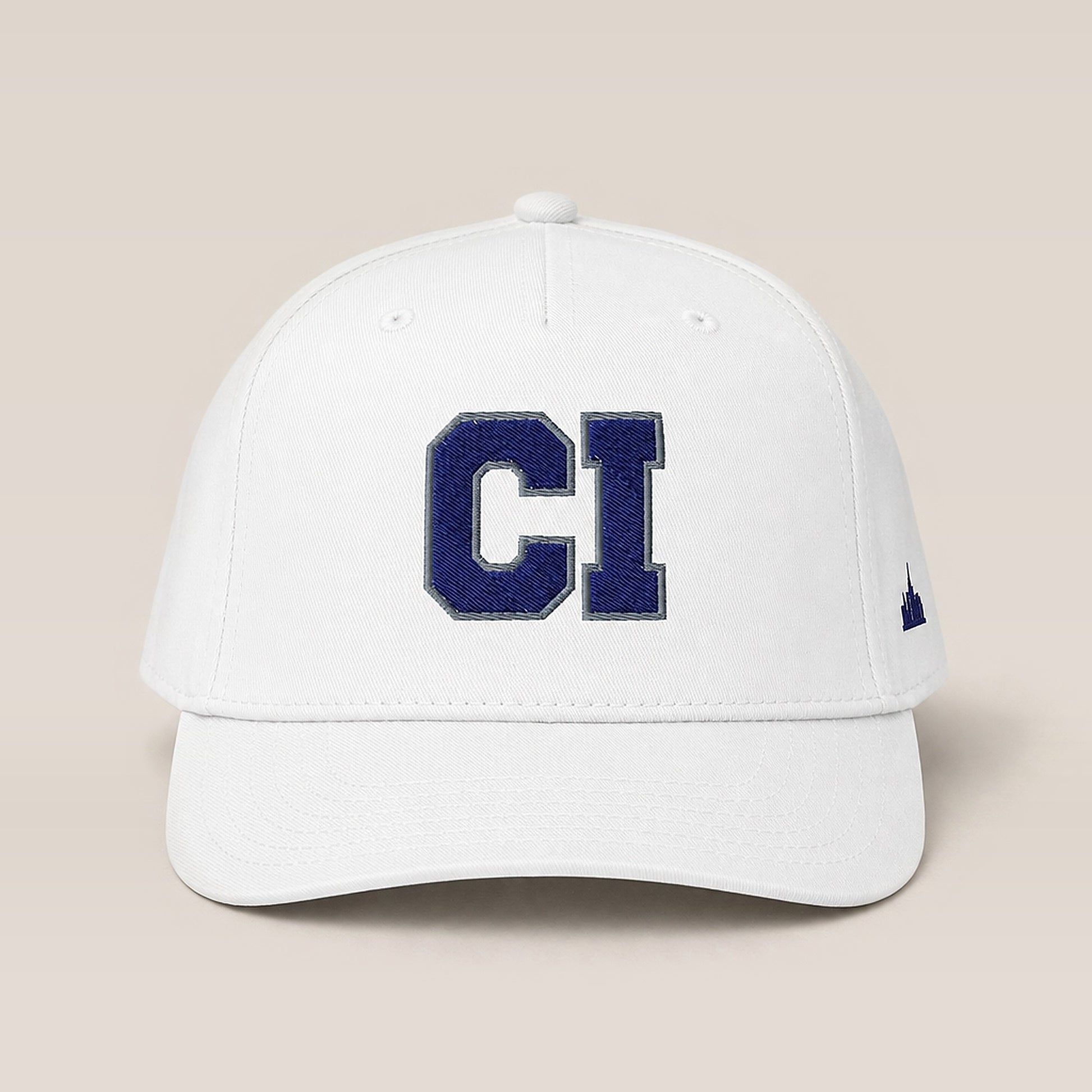 City Image College Cap (White/Navy) studio