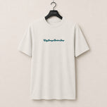 City Image Logo Script Oversized Tee (Faded Bone)