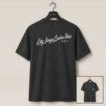 City Image Script Oversized Tee (Faded Black)