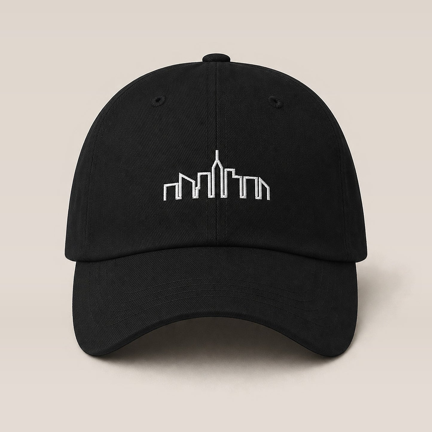 Skyline Dad Hat (Black/Spruce) — front