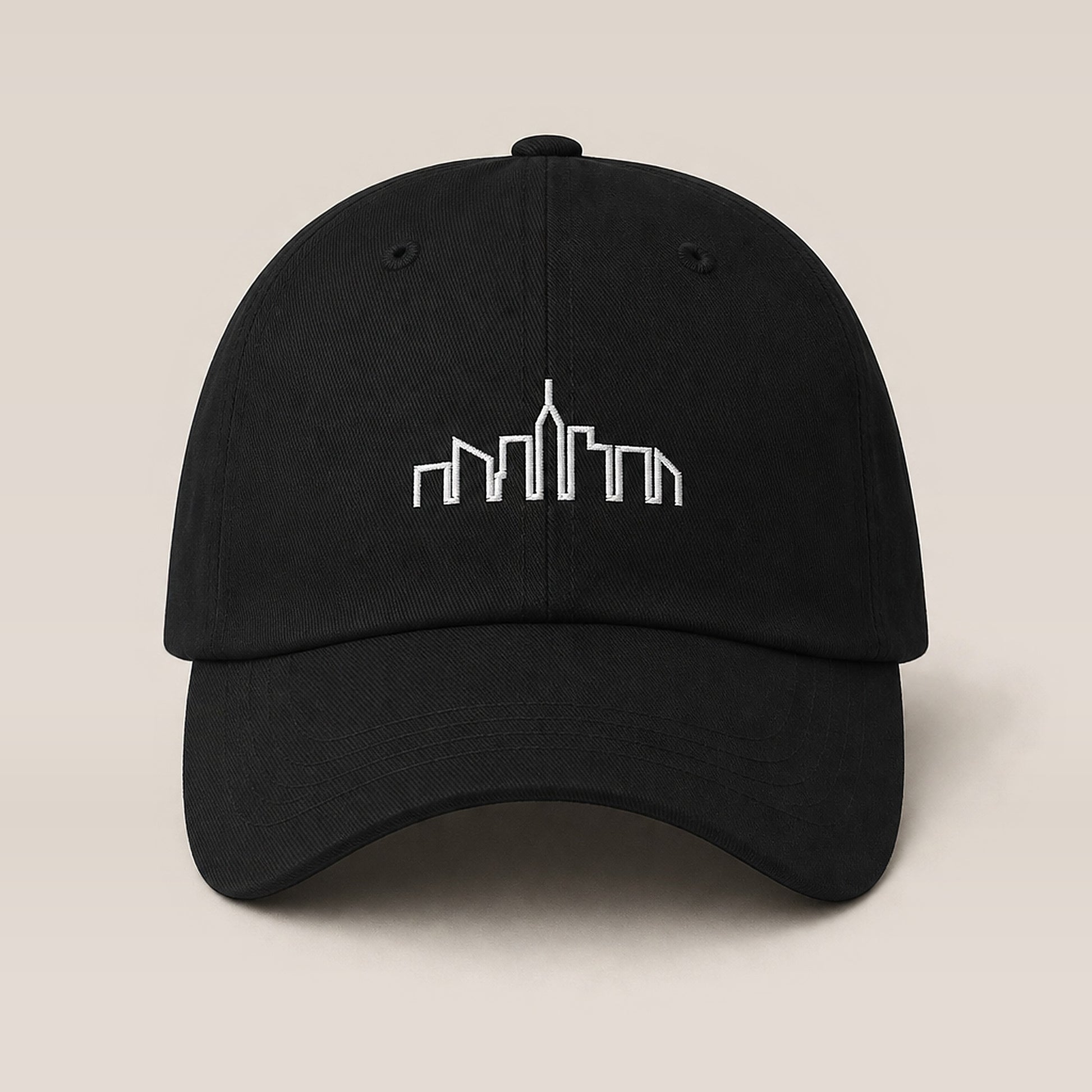 Skyline Dad Hat (Black/Spruce) — front