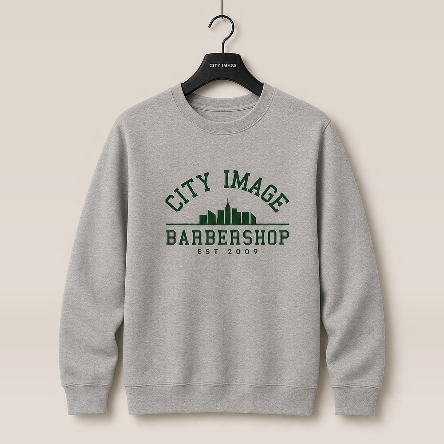 City Image College Crewneck Sweatshirt (Carbon Grey) — front