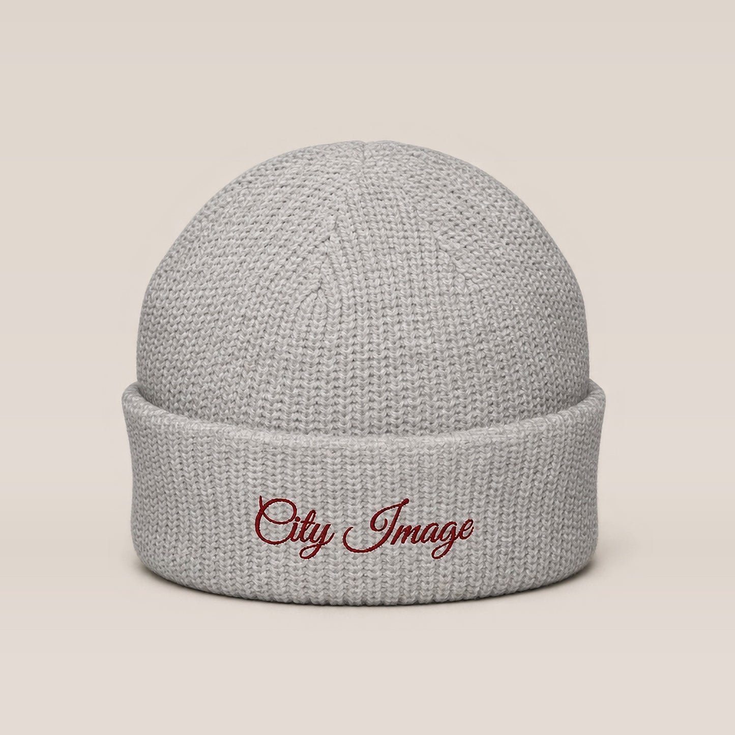 City Image Fisherman Beanie (Heather Grey) — front