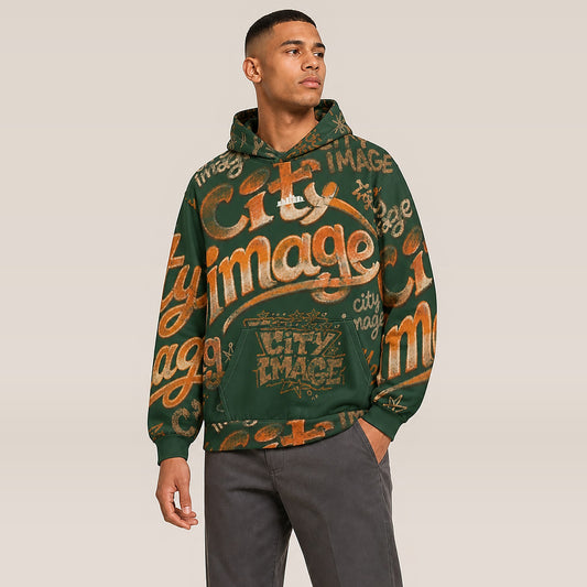 City Image All City Hoodie (Forest Green) on model