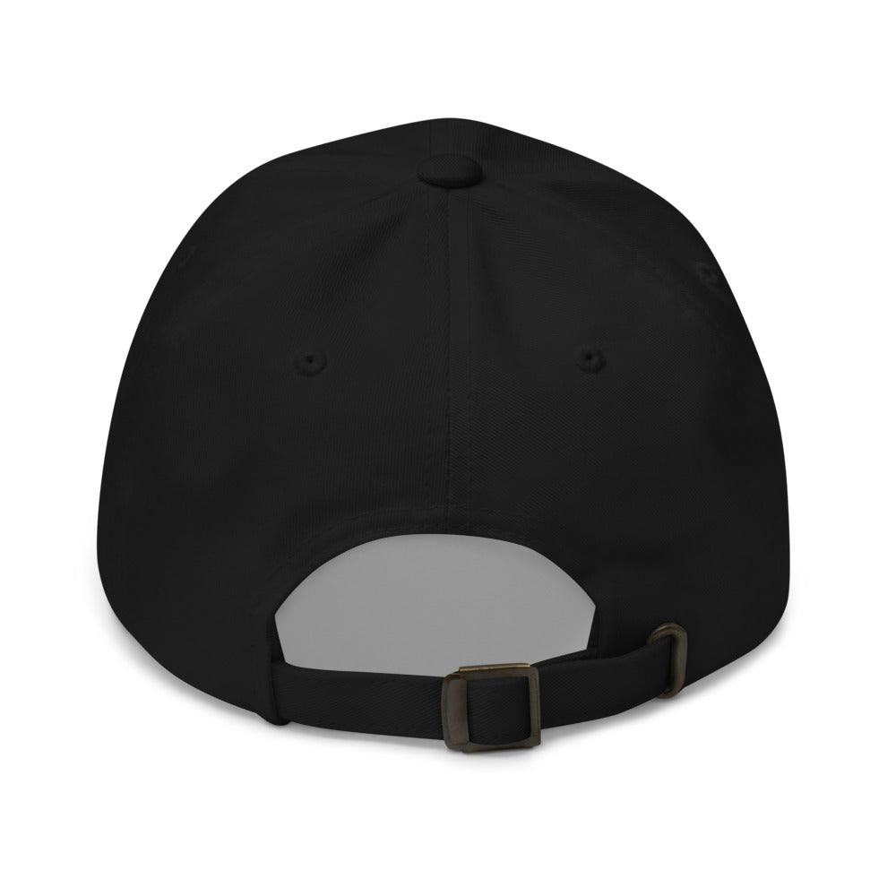 Skyline Floral Dad Hat (Black) — back